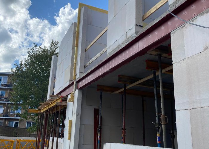 woningen 5,6,7 eerste verdieping in opbouw